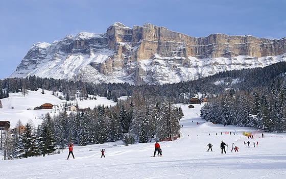 Hotel auf der Skipisten in Alta Badia