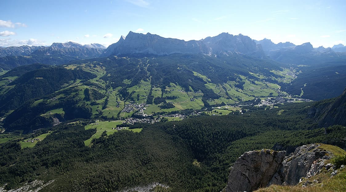 View from Col Plü Alt Gardenacia