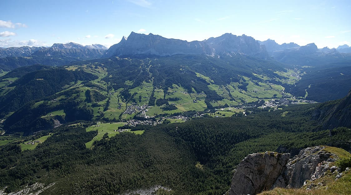 Vista dal Col Plü Alt Gardenazza